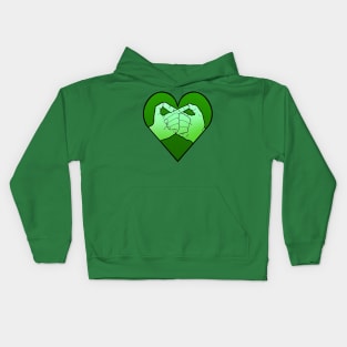 vegan friends forever Kids Hoodie